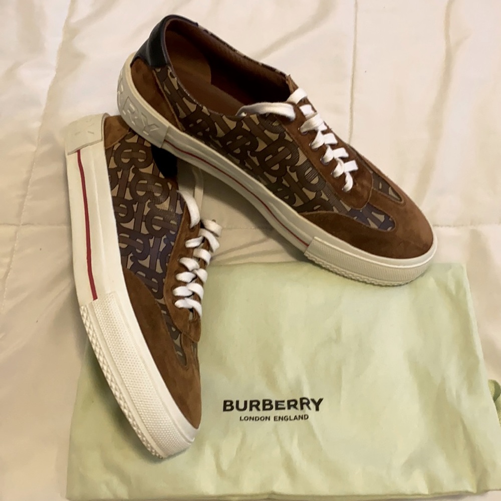 Burberry Brown and White Men's Sneakers
